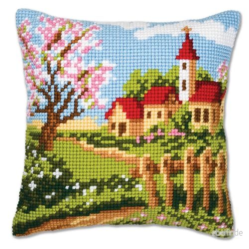 Vervaco korsstygnskudde/broderikudde inklusive material, 40 x cm 5413480107827