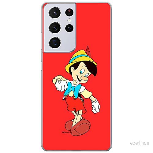 ERT GROUP mobiltelefonfodral för Samsung S21 ULTRA originalt och officiellt licensierat Disney mönster Pinocchio 001 optimalt anpassad till formen på mobiltelefonen, fodral tillverkad av TPU plast 5905131138668