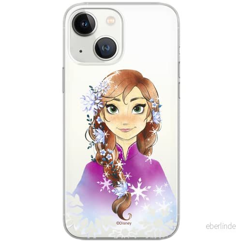 ERT GROUP mobiltelefonfodral för Iphone 13 originalt och officiellt licensierat Disney mönster Anna 001 Vit optimalt anpassad till formen på mobiltelefonen, gedeeltelijk transparant 5903932831900