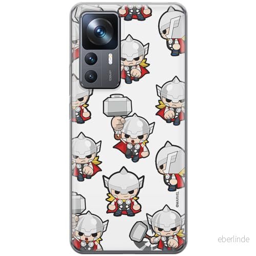 ERT GROUP mobiltelefonfodral för Xiaomi 12T/12T pro/K50 Ultra originalt och officiellt licensierat Marvel mönster Thor 007 anpassad till formen på mobiltelefonen, fodral tillverkad av TPU plast 5905511579845