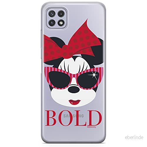 ERT GROUP mobiltelefonfodral för Samsung A22 5G originalt och officiellt licensierat Disney mönster Minnie 045 optimalt anpassad till formen på mobiltelefonen, gedeeltelijk transparant 5903932803389