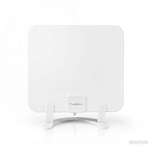 Nedis HDTV antenn förstärkning 30 dB FM/VHF/UHF 025 km räckvidd för inomhus 5412810309337