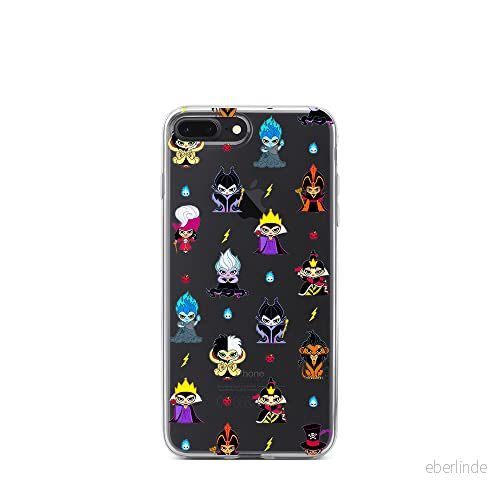 ERT GROUP mobiltelefonfodral för Iphone 7 PLUS/ 8 PLUS originalt och officiellt licensierat Disney mönster Villains 007 optimalt anpassad till formen på mobiltelefonen, gedeeltelijk transparant 5905131384560
