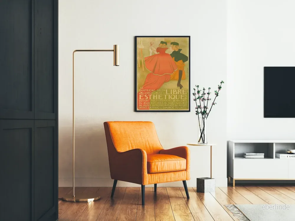Vintageposter för Fjärde årliga utställningen av Den fria estetik 1897 - Bild 2