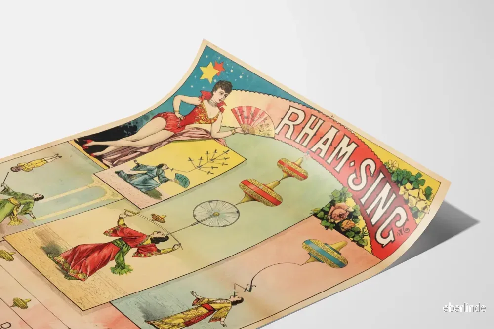 Vintageposter Rham Sing Attraction Miss Odiska - Bild 3