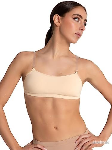 Capezio 3564 Camisole bh topp med Bratek NAKEN S 886275018960