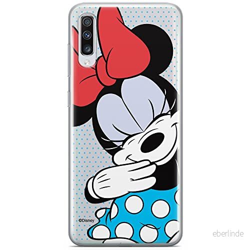 ERT GROUP mobiltelefonfodral för Samsung A70 originalt och officiellt licensierat Disney mönster Minnie 033 optimalt anpassad till formen på mobiltelefonen, gedeeltelijk transparant 5902980410778
