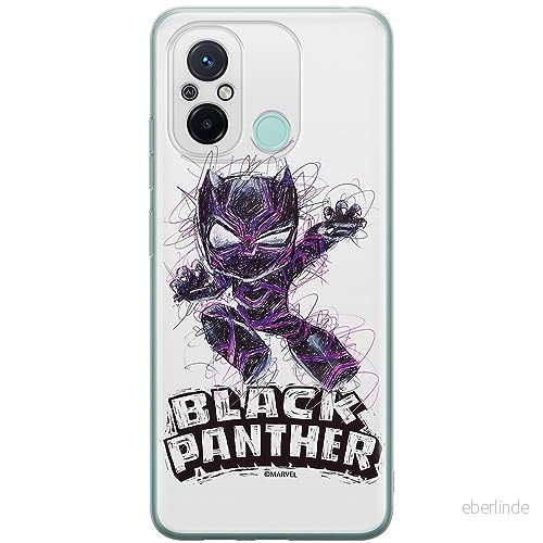 ERT GROUP mobiltelefonfodral för Xiaomi REDMI 12C/ 11A originalt och officiellt licensierat Marvel mönster Black Panther 017, fodral tillverkad av TPU plast 5905511846022