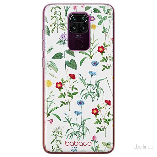 ERT GROUP mobiltelefonfodral för Xiaomi REDMI NOTE 9 originalt och officiellt licensierat Babaco mönster Flowers 042 optimalt anpassad till formen på mobiltelefonen, fodral tillverkad av TPU plast 5905131315519