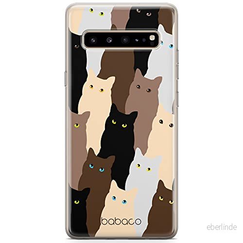 ERT GROUP mobiltelefonfodral för Samsung S10 originalt och officiellt licensierat Babaco mönster Cats 001 optimalt anpassad till formen på mobiltelefonen, fodral tillverkad av TPU plast 5905131056276