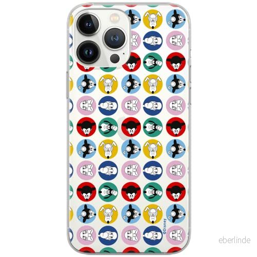 ERT GROUP mobiltelefonfodral för Iphone 13 PRO originalt och officiellt licensierat Disney mönster Mickey and Friends 002 Vit optimalt anpassad till formen på mobiltelefonen, gedeeltelijk transparant 5903932853575