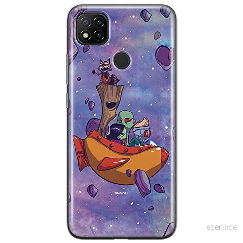ERT GROUP mobiltelefonfodral för Xiaomi REDMI 9C originalt och officiellt licensierat Marvel mönster Guardians of the Galaxy 010 anpassad till formen på mobiltelefonen, fodral tillverkad av TPU plast 5903040303023