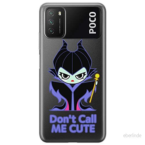 ERT GROUP mobiltelefonfodral för Xiaomi REDMI 9T/ POCO M3 originalt och officiellt licensierat Disney mönster Maleficent 003 optimalt anpassad till formen på mobiltelefonen, gedeeltelijk transparant 5905131480132