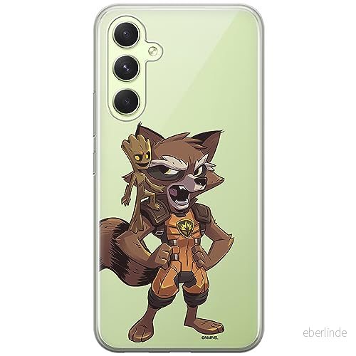 ERT GROUP mobiltelefonfodral för Samsung A54 5G originalt och officiellt licensierat Marvel mönster Guardians of the Galaxy 018 anpassad till formen på mobiltelefonen, gedeeltelijk transparant 5905511794934