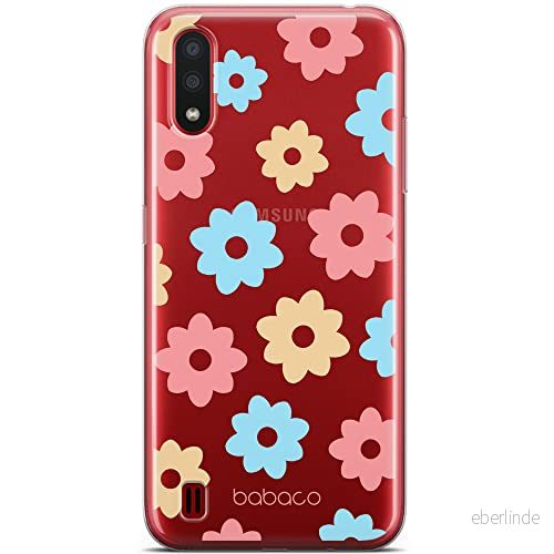 ERT GROUP mobiltelefonfodral för Samsung A01 originalt och officiellt licensierat Babaco mönster Flowers 011 optimalt anpassad till formen på mobiltelefonen, gedeeltelijk transparant 5903932588958
