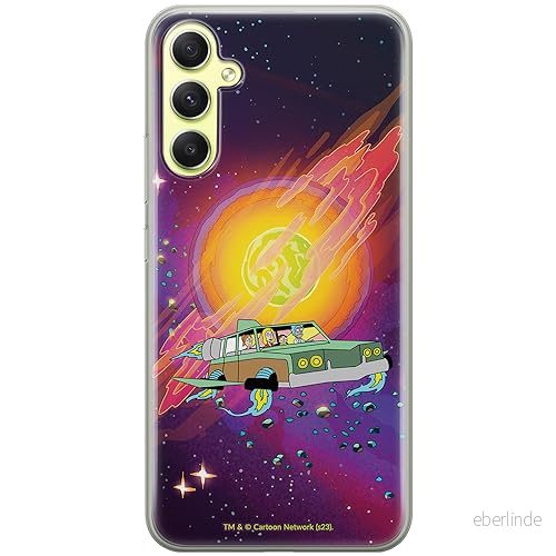 ERT GROUP mobiltelefonfodral för Samsung A34 5G originalt och officiellt licensierat Rick and Morty mönster & 046 anpassad till formen på mobiltelefonen, fodral tillverkad av TPU plast 5905795050481