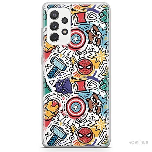 ERT GROUP mobiltelefonfodral för Samsung A73 5G originalt och officiellt licensierat Marvel mönster Avengers 027 optimalt anpassad till formen på mobiltelefonen, fodral tillverkad av TPU plast 5904805519512
