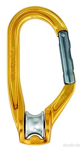 Petzl P74 remskiva karbinhake med grindöppning på sidan 3342540103856