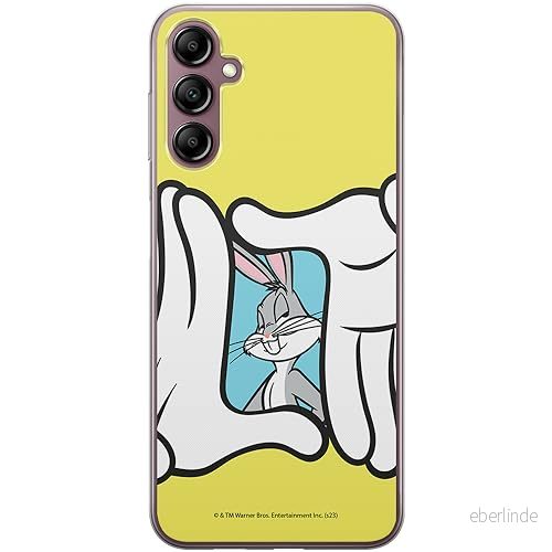 ERT GROUP mobiltelefonfodral för Samsung A14 4G/5G originalt och officiellt licensierat Looney Tunes mönster Bugs 025 optimalt anpassad till formen på mobiltelefonen, fodral tillverkad av TPU plast 5905795092269