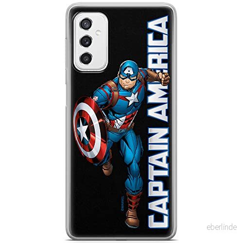 ERT GROUP mobiltelefonfodral för Samsung M52 5G originalt och officiellt licensierat Marvel mönster Captain America 030 optimalt anpassad till formen på mobiltelefonen, fodral tillverkad av TPU plast 5904805324581