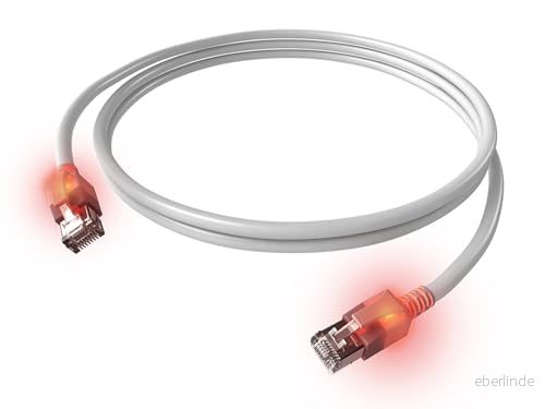 EL LED CU patchkabel Kat.6A (ISO/IEC) 1:1 ws 2,00 m 4055516007834