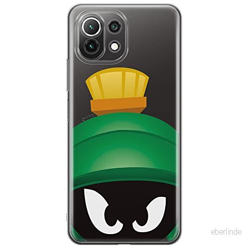 ERT GROUP mobiltelefonfodral för Xiaomi 11 LITE 4G/5G originalt och officiellt licensierat Looney Tunes mönster Marvin 001, gedeeltelijk transparant 5903932729337