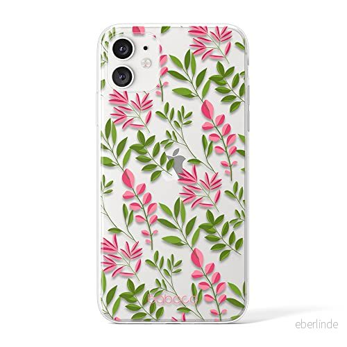 ERT GROUP mobiltelefonfodral för Apple Iphone 11 originalt och officiellt licensierat Babaco mönster Plants 013 Vit optimalt anpassad till formen på mobiltelefonen, gedeeltelijk transparant 5903932581027