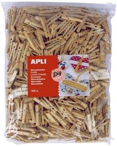 APLI 18154 Pincett i naturträ MAXI format 400 u 8410782181545