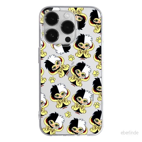 ERT GROUP mobiltelefonfodral för Apple Iphone 14 PRO MAX originalt och officiellt licensierat Disney mönster Cruella 007 optimalt anpassad till formen på mobiltelefonen, gedeeltelijk transparant 5905131936806
