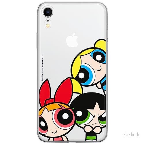 ERT GROUP mobiltelefonfodral för Iphone XR originalt och officiellt licensierat The Powerpuff Girls mönster 015 anpassad till formen på mobiltelefonen, gedeeltelijk transparant 5905511963668