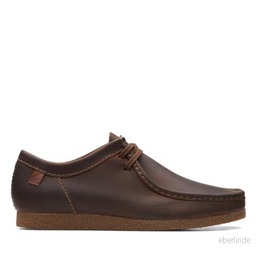 Clarks Shacre Wallabee Ii Run sneakers för män, Bivax, 40 EU 5059304591719