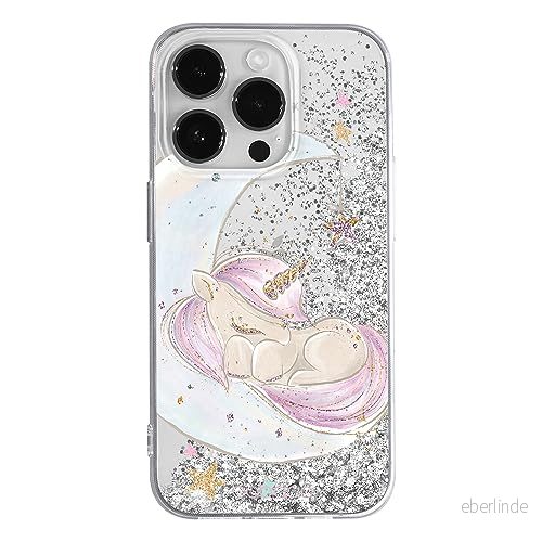 ERT GROUP mobiltelefonfodral för Apple Iphone 14 PRO originalt och officiellt licensierat Babaco mönster Unicorn 003 optimalt anpassad till formen på mobiltelefonen, med glitter overflow effekt 5905511609450