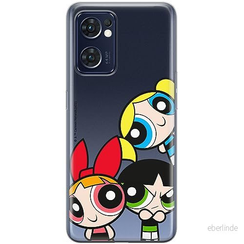 ERT GROUP mobiltelefonfodral för Oppo RENO 7 5G originalt och officiellt licensierat The Powerpuff Girls mönster 015, gedeeltelijk transparant 5905511964023