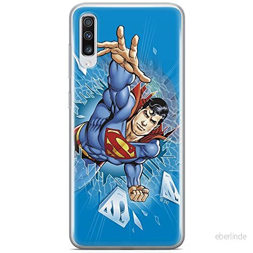 ERT GROUP mobiltelefonfodral för Samsung A70 originalt och officiellt licensierat DC mönster Superman 005 optimalt anpassad till formen på mobiltelefonen, fodral tillverkad av TPU plast 5904805457333