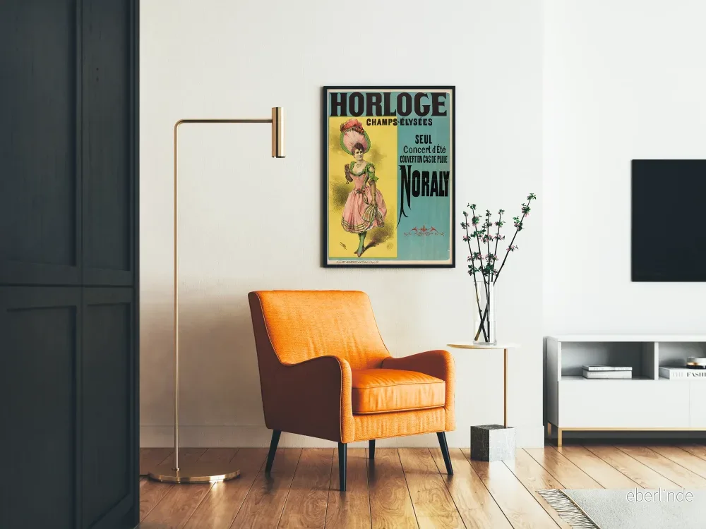 Vintageposter Horloge Champs-Élysées Sommarkonsert Noraly - Bild 2