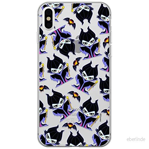 ERT GROUP mobiltelefonfodral för Iphone X/XS originalt och officiellt licensierat Disney mönster Maleficent 004 optimalt anpassad till formen på mobiltelefonen, gedeeltelijk transparant 5905131483737