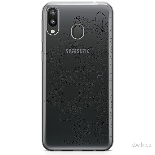 ERT GROUP mobiltelefonfodral för Samsung M20 originalt och officiellt licensierat Babaco mönster Mandalas 005 Vit optimalt anpassad till formen på mobiltelefonen, gedeeltelijk transparant 5904805833281