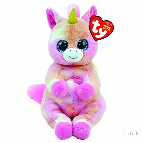 TY Beanie Babies Enhörning Skylar 15 CM, Rosa, 2009125 8421405473