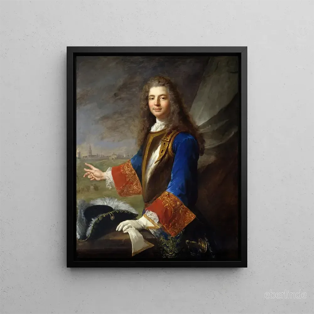 Målning Charles François Marie de Custine Chevalier de Wiltz - Alexis Simon Belle | Konsttryck