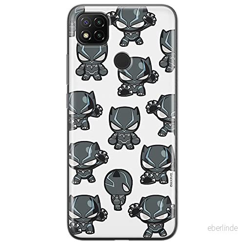 ERT GROUP mobiltelefonfodral för Xiaomi REDMI 9C originalt och officiellt licensierat Marvel mönster Black Panther 016 optimalt anpassad till formen på mobiltelefonen, fodral tillverkad av TPU plast 5904805230578