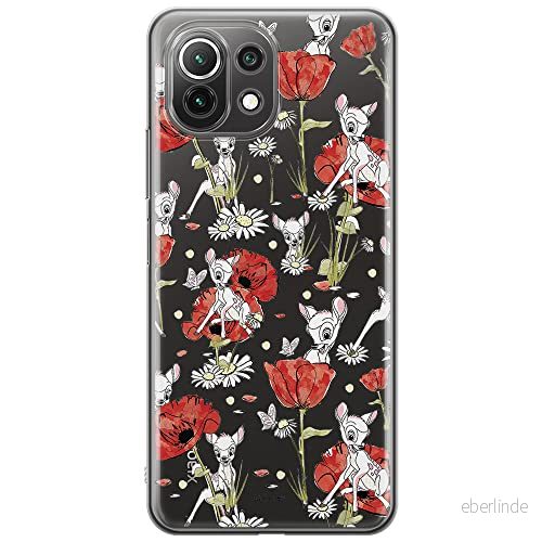ERT GROUP mobiltelefonfodral för Xiaomi 11 LITE 4G/5G originalt och officiellt licensierat Disney mönster Bambi 001, gedeeltelijk transparant 5903932697216
