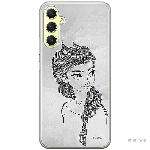 ERT GROUP mobiltelefonfodral för Samsung A34 5G originalt och officiellt licensierat Disney mönster Elsa 009 optimalt anpassad till formen på mobiltelefonen, fodral tillverkad av TPU plast 5905511789695