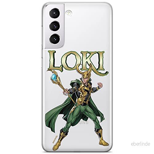 ERT GROUP mobiltelefonfodral för Samsung S21 originalt och officiellt licensierat Marvel mönster Loki 002 optimalt anpassad till formen på mobiltelefonen, gedeeltelijk transparant 5904805221729