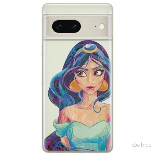 ERT GROUP mobiltelefonfodral för Google PIXEL 7 originalt och officiellt licensierat Disney mönster Jasmine 002 optimalt anpassad till formen på mobiltelefonen, gedeeltelijk transparant 5905795156633