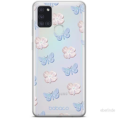 ERT GROUP mobiltelefonfodral för Samsung A21s originalt och officiellt licensierat Babaco mönster Flowers 043 optimalt anpassad till formen på mobiltelefonen, gedeeltelijk transparant 5905131319272