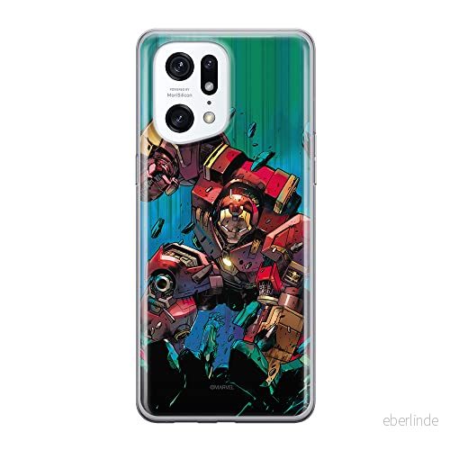 ERT GROUP mobiltelefonfodral för Oppo FIND X5 PRO originalt och officiellt licensierat Marvel mönster Iron Man 018 optimalt anpassad till formen på mobiltelefonen, fodral tillverkad av TPU plast 5905511398002