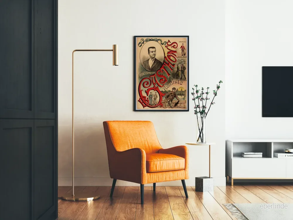 Gammal poster av Gastons stilistiska realismen - Bild 2