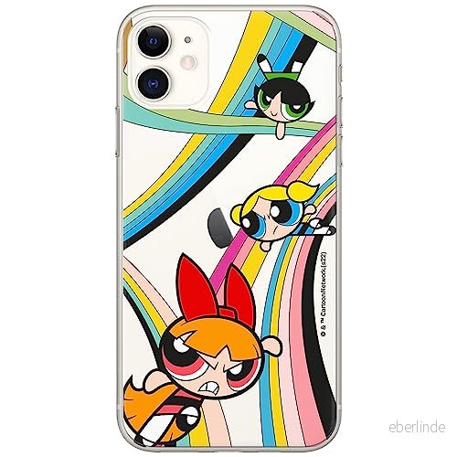 ERT GROUP mobiltelefonfodral för Iphone 11 originalt och officiellt licensierat The Powerpuff Girls mönster 020 anpassad till formen på mobiltelefonen, gedeeltelijk transparant 5905511966966