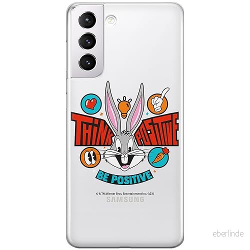 ERT GROUP mobiltelefonfodral för Samsung S21 PLUS originalt och officiellt licensierat Looney Tunes mönster Bugs 020 optimalt anpassad till formen på mobiltelefonen, gedeeltelijk transparant 5905795083960
