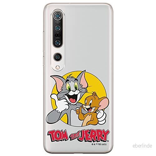 ERT GROUP mobiltelefonfodral för Xiaomi MI 10 / PRO originalt och officiellt licensierat Tom and Jerry mönster 013 optimalt anpassad till formen på mobiltelefonen, gedeeltelijk transparant 5904805277092